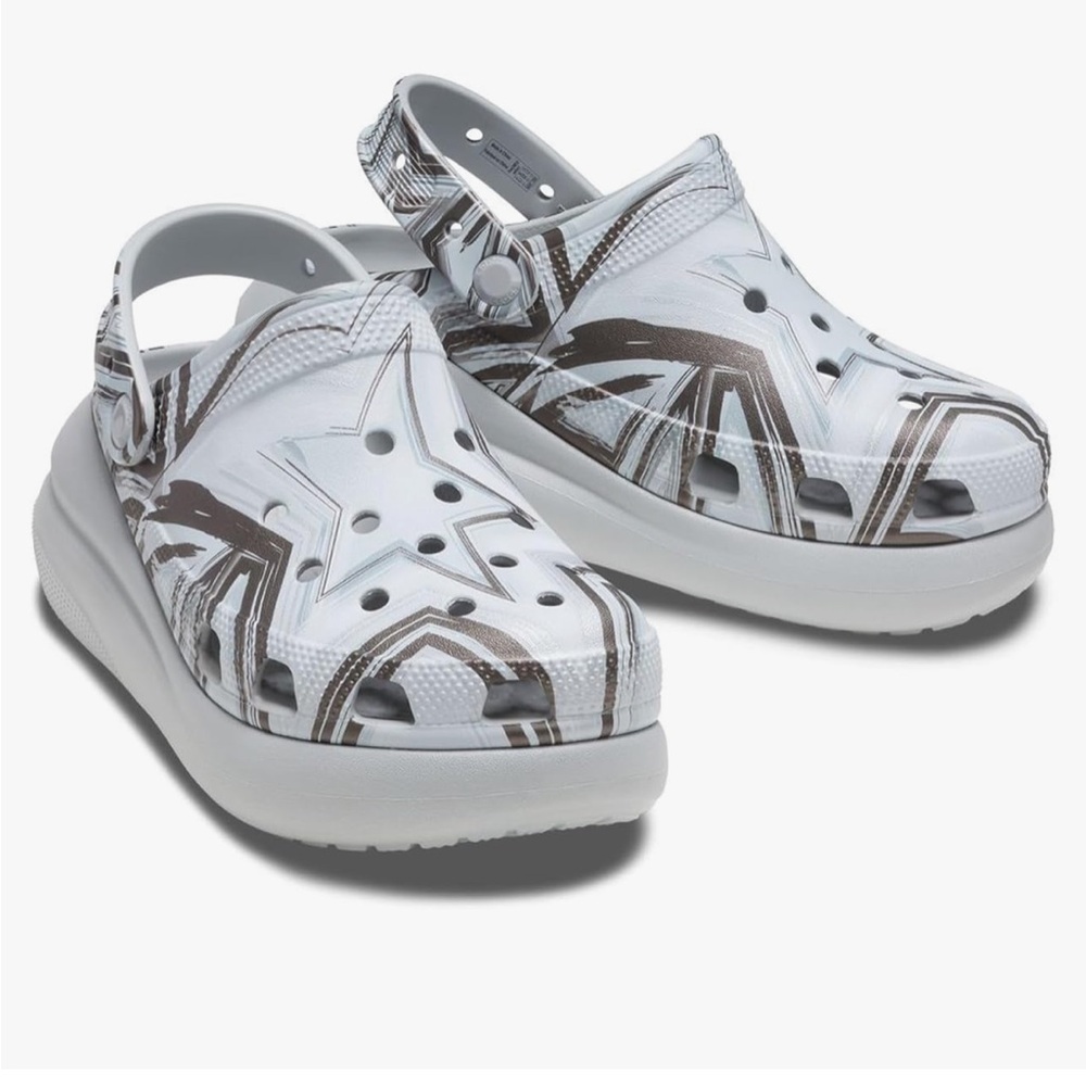 Crocs Women's Classic Crush Clogs Platform Shoes In excellent condition